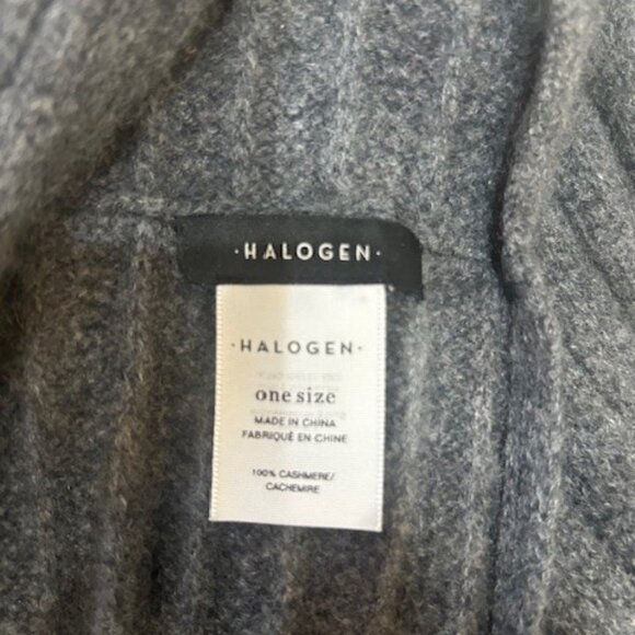 The Halogen 100% Cashmere Infinity Scarf in Gray - Picture 2 of 4